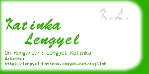 katinka lengyel business card